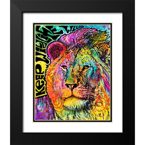 Keep the Wildlife Wild Black Modern Wood Framed Art Print with Double Matting by Dean Russo Collection