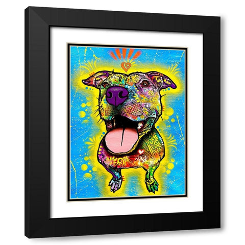 Laughter Black Modern Wood Framed Art Print with Double Matting by Dean Russo Collection