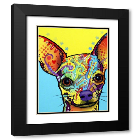 Chihuahua I Black Modern Wood Framed Art Print with Double Matting by Dean Russo Collection