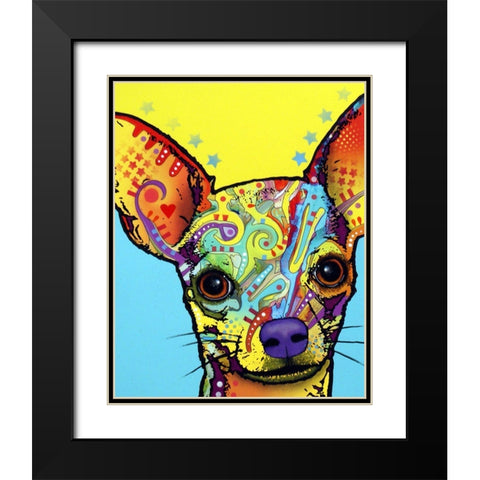 Chihuahua I Black Modern Wood Framed Art Print with Double Matting by Dean Russo Collection