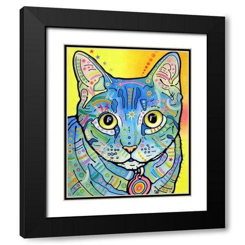 Vintage Maya Black Modern Wood Framed Art Print with Double Matting by Dean Russo Collection