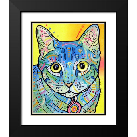 Vintage Maya Black Modern Wood Framed Art Print with Double Matting by Dean Russo Collection