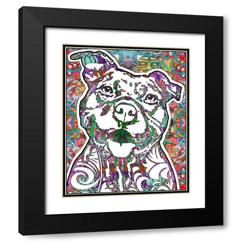 Happy Pit Black Modern Wood Framed Art Print with Double Matting by Dean Russo Collection