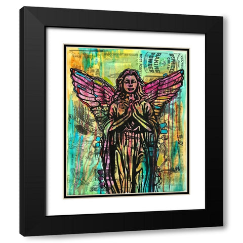 Most Perfect Angel Black Modern Wood Framed Art Print with Double Matting by Dean Russo Collection