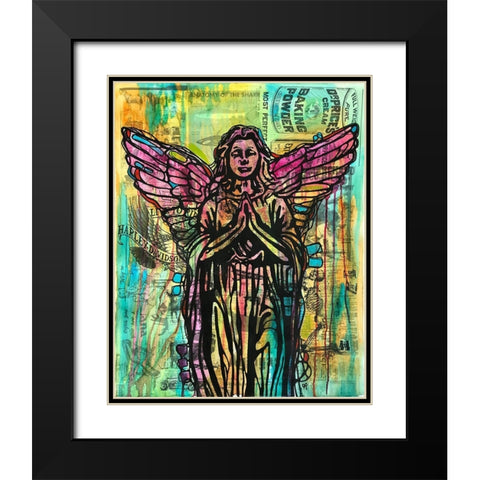 Most Perfect Angel Black Modern Wood Framed Art Print with Double Matting by Dean Russo Collection