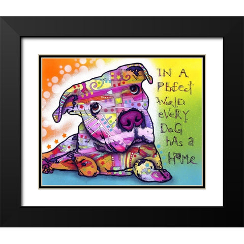 Firu 2 Black Modern Wood Framed Art Print with Double Matting by Dean Russo Collection