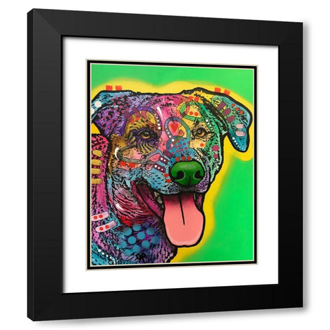 HawkEye Black Modern Wood Framed Art Print with Double Matting by Dean Russo Collection