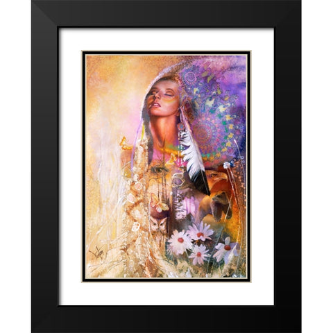 Sacred Visions Black Modern Wood Framed Art Print with Double Matting by Lund, Denton