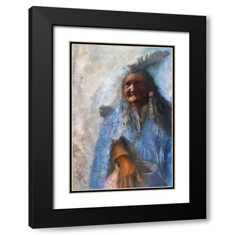 The Medicine Blanket Black Modern Wood Framed Art Print with Double Matting by Lund, Denton
