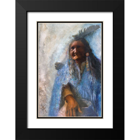 The Medicine Blanket Black Modern Wood Framed Art Print with Double Matting by Lund, Denton