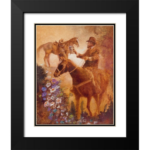 The Country Preacher Black Modern Wood Framed Art Print with Double Matting by Lund, Denton