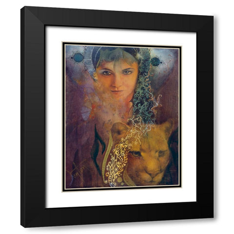 Sacred Space Black Modern Wood Framed Art Print with Double Matting by Lund, Denton
