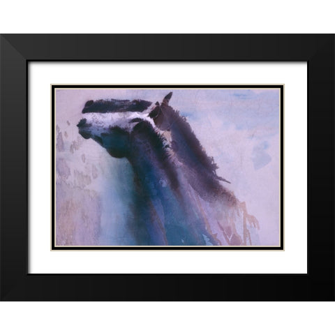 Shadows Black Modern Wood Framed Art Print with Double Matting by Lund, Denton