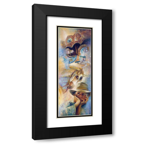Daydreams Black Modern Wood Framed Art Print with Double Matting by Lund, Denton