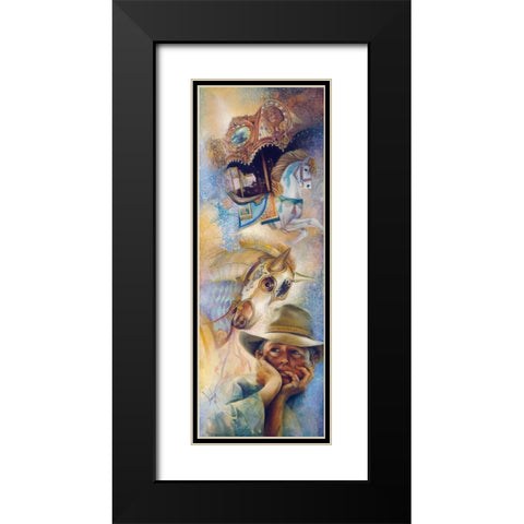 Daydreams Black Modern Wood Framed Art Print with Double Matting by Lund, Denton