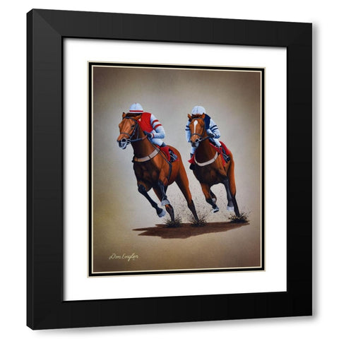 Heading for Home Black Modern Wood Framed Art Print with Double Matting by Engler, Don