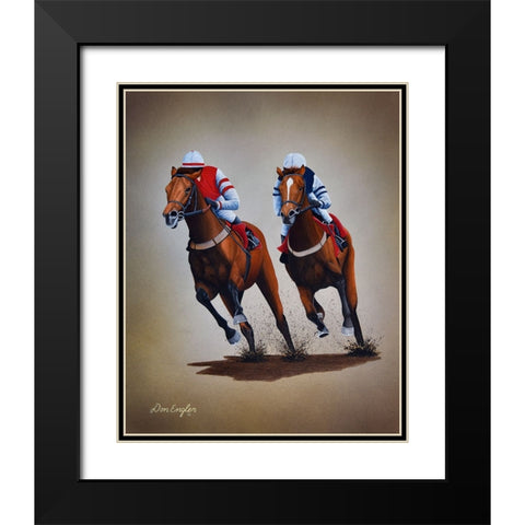 Heading for Home Black Modern Wood Framed Art Print with Double Matting by Engler, Don
