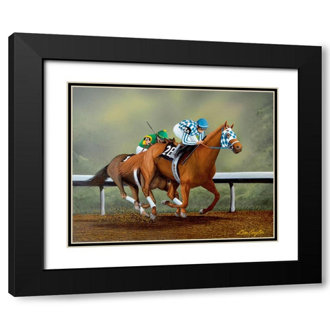 Let Him Go Black Modern Wood Framed Art Print with Double Matting by Engler, Don