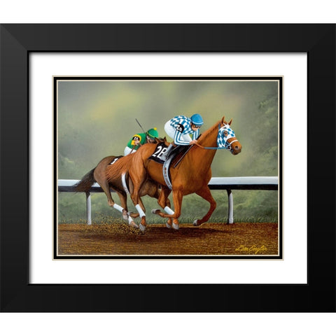 Let Him Go Black Modern Wood Framed Art Print with Double Matting by Engler, Don