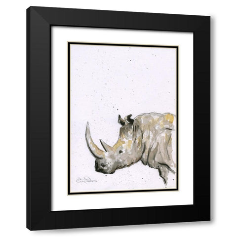 068a Black Modern Wood Framed Art Print with Double Matting by Steel, Emma