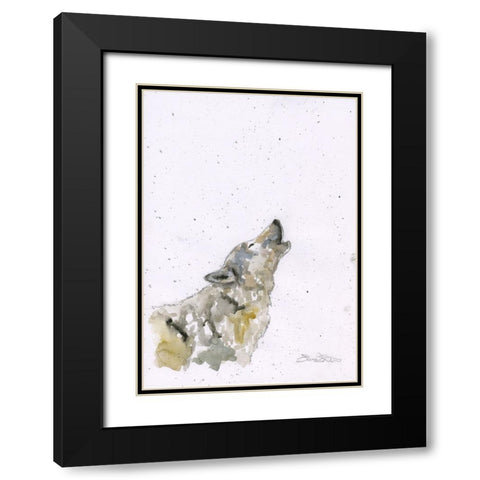 070a Black Modern Wood Framed Art Print with Double Matting by Steel, Emma