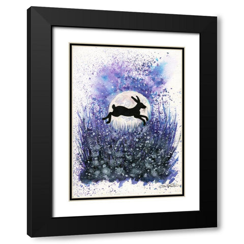 091a Black Modern Wood Framed Art Print with Double Matting by Steel, Emma