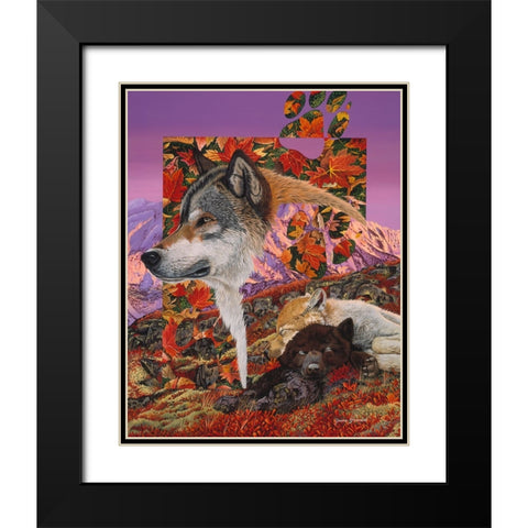Alaska Dreaming Black Modern Wood Framed Art Print with Double Matting by Stevenson, Graeme