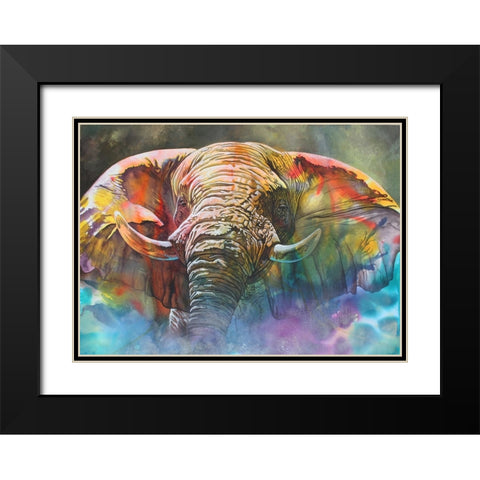 Back Off Large Black Modern Wood Framed Art Print with Double Matting by Stevenson, Graeme