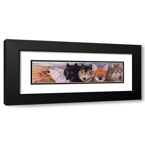 Connections 2 Black Modern Wood Framed Art Print with Double Matting by Stevenson, Graeme