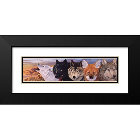 Connections 2 Black Modern Wood Framed Art Print with Double Matting by Stevenson, Graeme