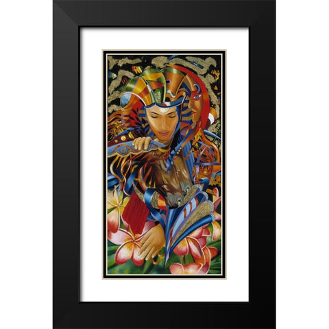 Isis Rising Black Modern Wood Framed Art Print with Double Matting by Stevenson, Graeme