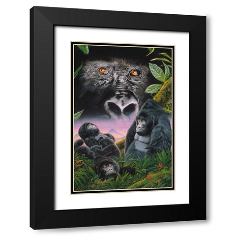 Just Like You Black Modern Wood Framed Art Print with Double Matting by Stevenson, Graeme