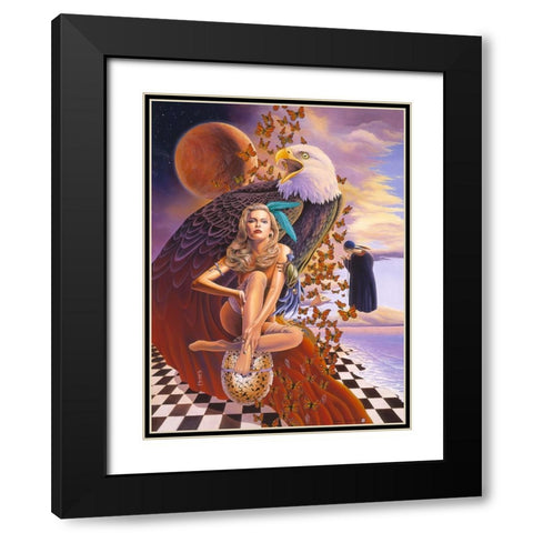 My Time Black Modern Wood Framed Art Print with Double Matting by Stevenson, Graeme