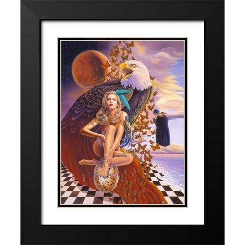 My Time Black Modern Wood Framed Art Print with Double Matting by Stevenson, Graeme