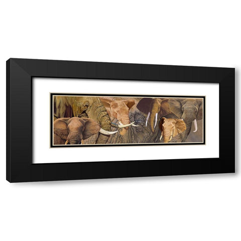 Long Ele Black Modern Wood Framed Art Print with Double Matting by Stevenson, Graeme