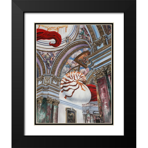The Dark Con Of Man Black Modern Wood Framed Art Print with Double Matting by Stevenson, Graeme