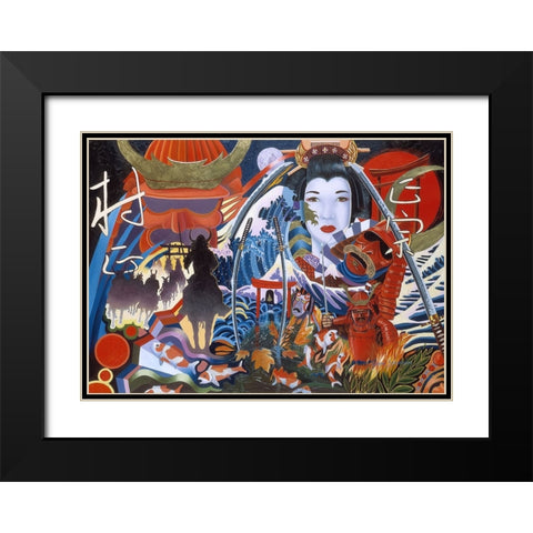 The Legend Black Modern Wood Framed Art Print with Double Matting by Stevenson, Graeme