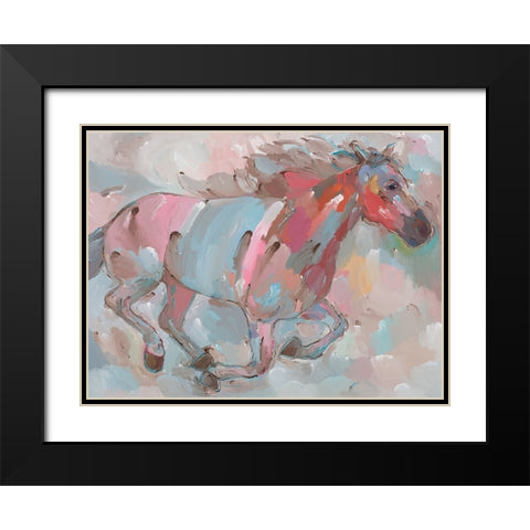 Forever Forward Black Modern Wood Framed Art Print with Double Matting by Khorasani, Hooshang