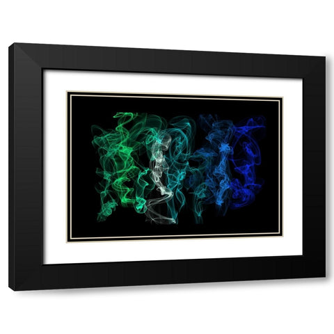 Ethereal Dance 3 Black Modern Wood Framed Art Print with Double Matting by Jenny Rainbow Fine Art