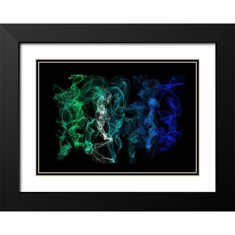 Ethereal Dance 3 Black Modern Wood Framed Art Print with Double Matting by Jenny Rainbow Fine Art
