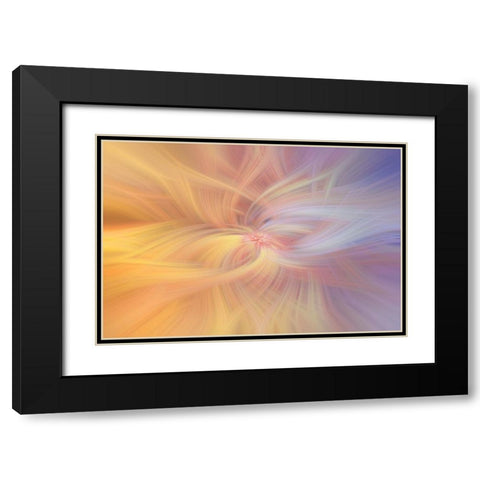 Mystery of Colors Art of Harmony Black Modern Wood Framed Art Print with Double Matting by Jenny Rainbow Fine Art