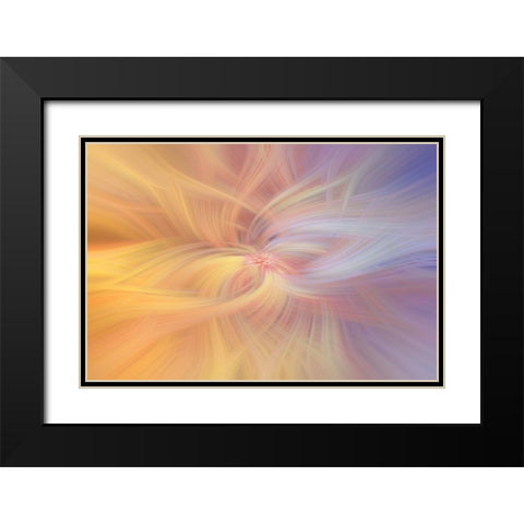 Mystery of Colors Art of Harmony Black Modern Wood Framed Art Print with Double Matting by Jenny Rainbow Fine Art