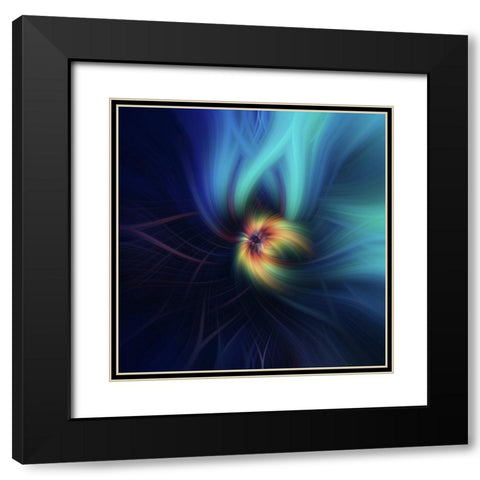Mystery of Colors Education Black Modern Wood Framed Art Print with Double Matting by Jenny Rainbow Fine Art
