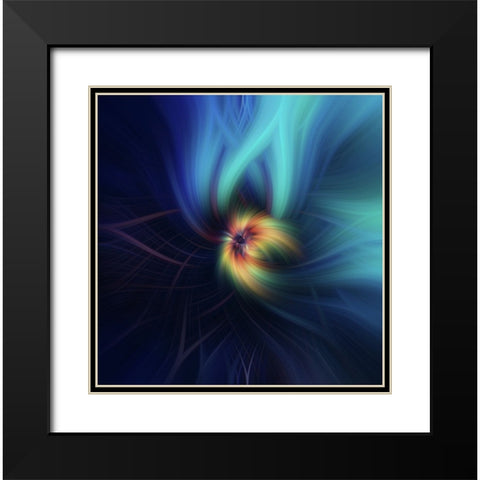 Mystery of Colors Education Black Modern Wood Framed Art Print with Double Matting by Jenny Rainbow Fine Art