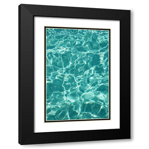 Water Meditation 1 Black Modern Wood Framed Art Print with Double Matting by Jenny Rainbow Fine Art