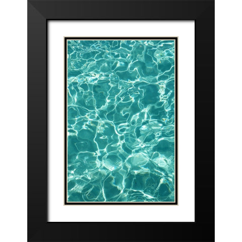 Water Meditation 1 Black Modern Wood Framed Art Print with Double Matting by Jenny Rainbow Fine Art
