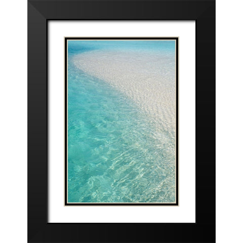 Water Meditation Black Modern Wood Framed Art Print with Double Matting by Jenny Rainbow Fine Art