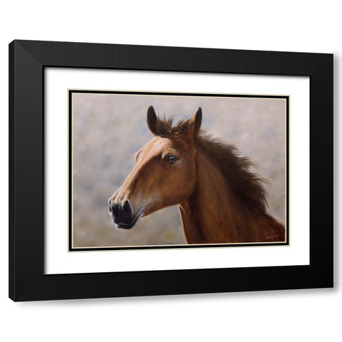 H010 Black Modern Wood Framed Art Print with Double Matting by Silver, John