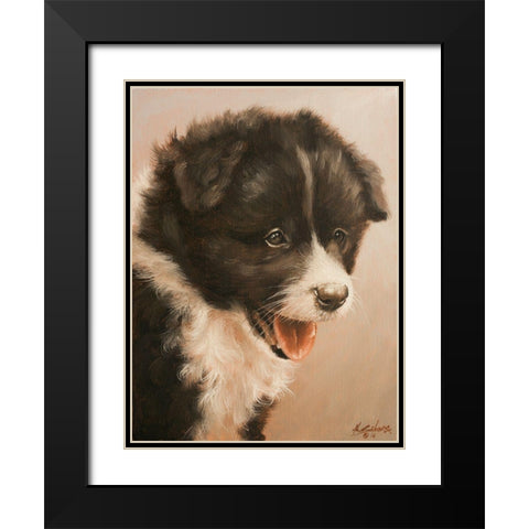 307 Black Modern Wood Framed Art Print with Double Matting by Silver, John