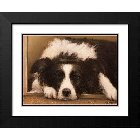 310 Black Modern Wood Framed Art Print with Double Matting by Silver, John